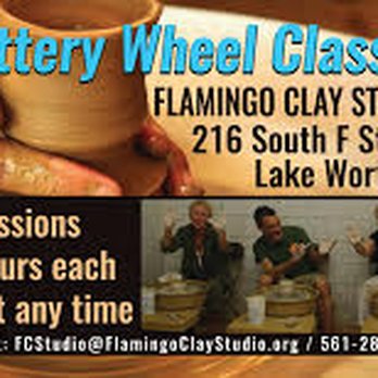 Flamingo Clay Studio - Pottery Wheel Classes- Three Hour.Five weeks sessions - Art Classes Near Me - Lake Worth, Florida