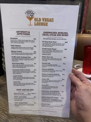 Menu photo 4 Old Vegas Lounge Las Vegas, NV
