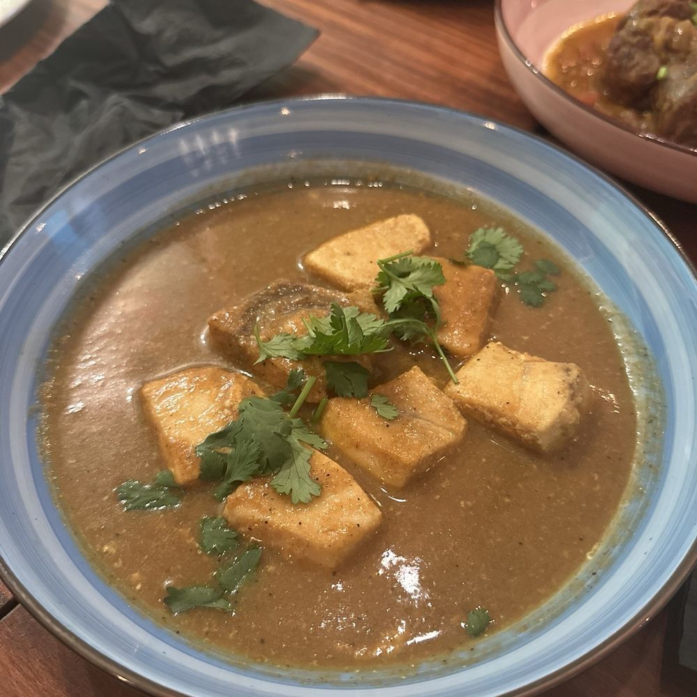 Maloya - ESPADON MASSALÉ / $25 POACHED SWORDFISH, INDIAN SPICES, TAMARIND - French Near Me - Brooklyn, New York