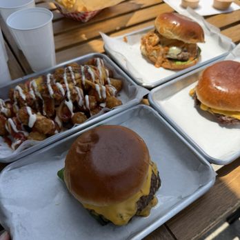Urban Skillet - Urban Single, Loaded Tots and Oh So Hot Burger - Burgers Near Me - Costa Mesa, California