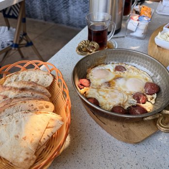 OC Fish Grill - Turkish sausage with eggs - Seafood Near Me - Irvine, California
