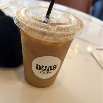 Dua's Coffee - Almond milk, sugar free vanilla, iced latte - Coffee & Tea Near Me - Toronto, Ontario Dua's Coffee - Almond milk, sugar free vanilla, iced latte - Coffee & Tea Near Me - Toronto, Ontario