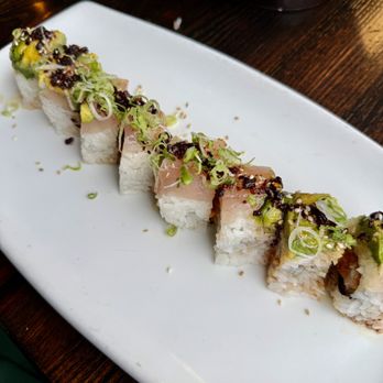 Wrench & Rodent Seabasstropub - Dragonfly roll. - New American Near Me - Oceanside, California