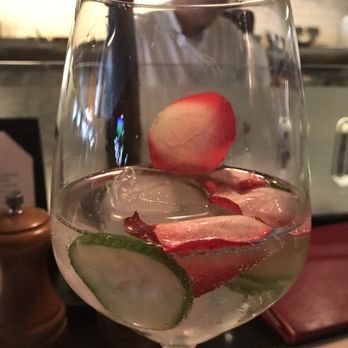 TOWN - Rose Pedal & Cucumber Gin n Tonic - Steakhouses Near Me - San Carlos, California TOWN - Rose Pedal & Cucumber Gin n Tonic - Steakhouses Near Me - San Carlos, California
