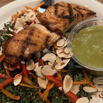 Sammy's Bistro - Quinoa kale salad with salmon - New American Near Me - Park City, Utah
