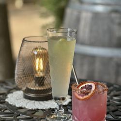 Revival Lounge - French 75 & Spicy Margarita on the patio.