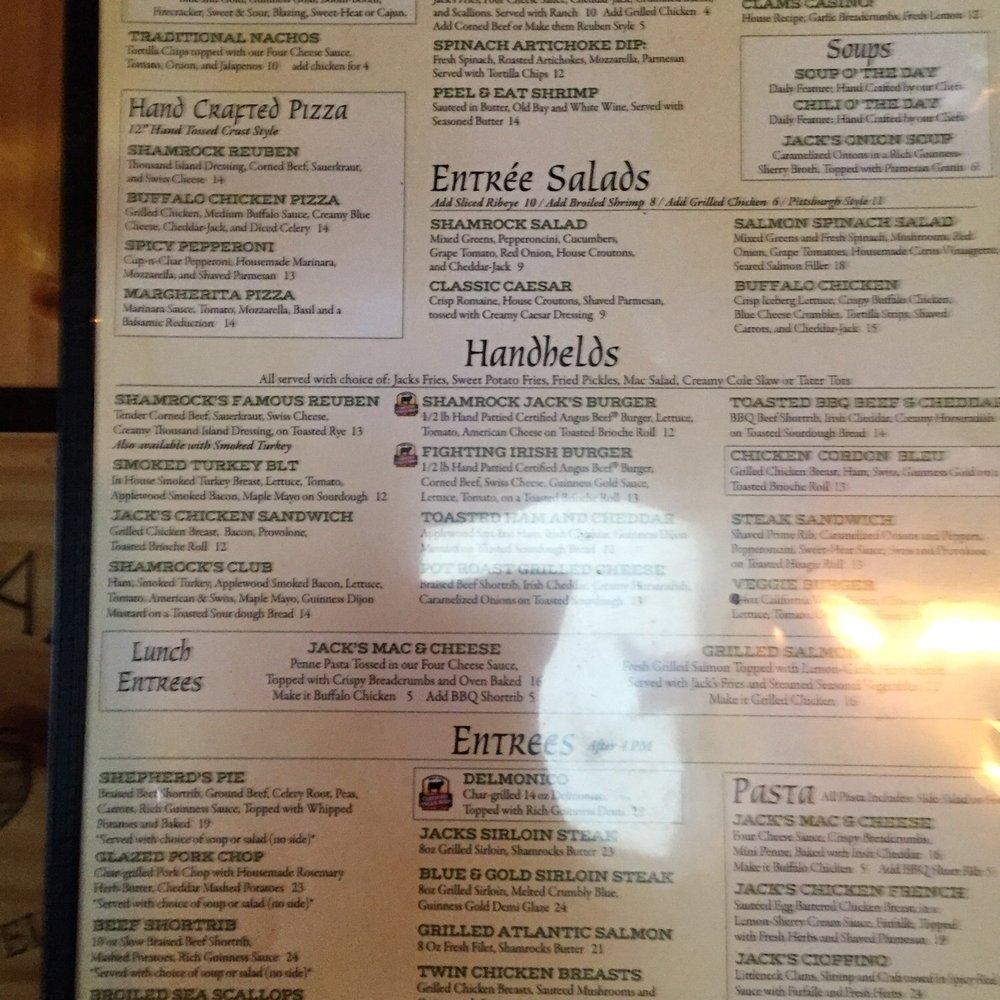 Shamrock Jack's Irish Pub - Menu - Seafood Near Me - Rochester, New York Shamrock Jack's Irish Pub - Menu - Seafood Near Me - Rochester, New York