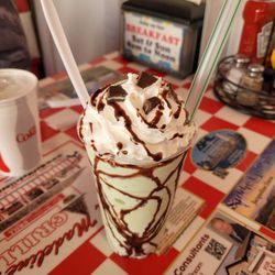 Mad Madeline's Grill - Chocolate mint shakes. Shakes o the month!
