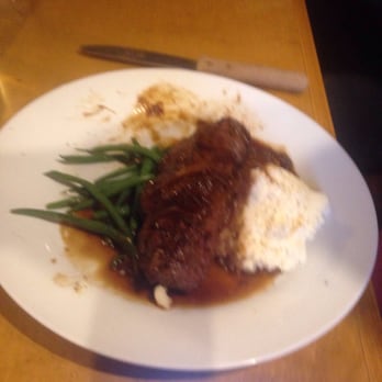 The Table At Fort Plain - Culotte steak with mashed and Green beans - New American Near Me - Fort Plain, New York