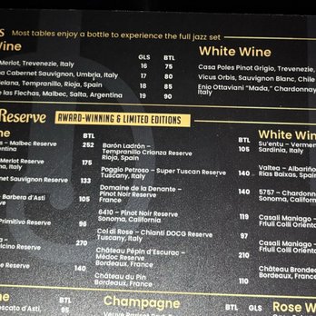Armstrong Jazz House - "Never heard of wines", just horrible - Jazz & Blues Near Me - Coral Gables, Florida