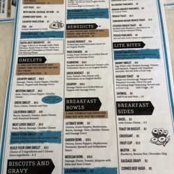 The Bayou Cafe - Breakfast menu
