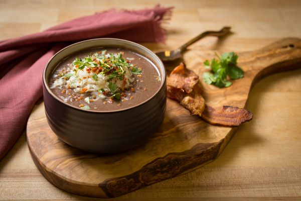 Photo of Bossa Nova Brazilian Cuisine - Los Angeles, CA, US. Black Beans Soup