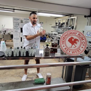 Hemingway Distillery - MJ pouring our tastings - Distilleries Near Me - Key West, Florida Hemingway Distillery - MJ pouring our tastings - Distilleries Near Me - Key West, Florida