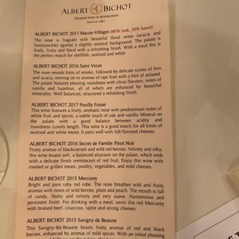 Boulevard Steakhouse - A description of each of the wines we tasted - Steakhouses Near Me - Edmond, Oklahoma