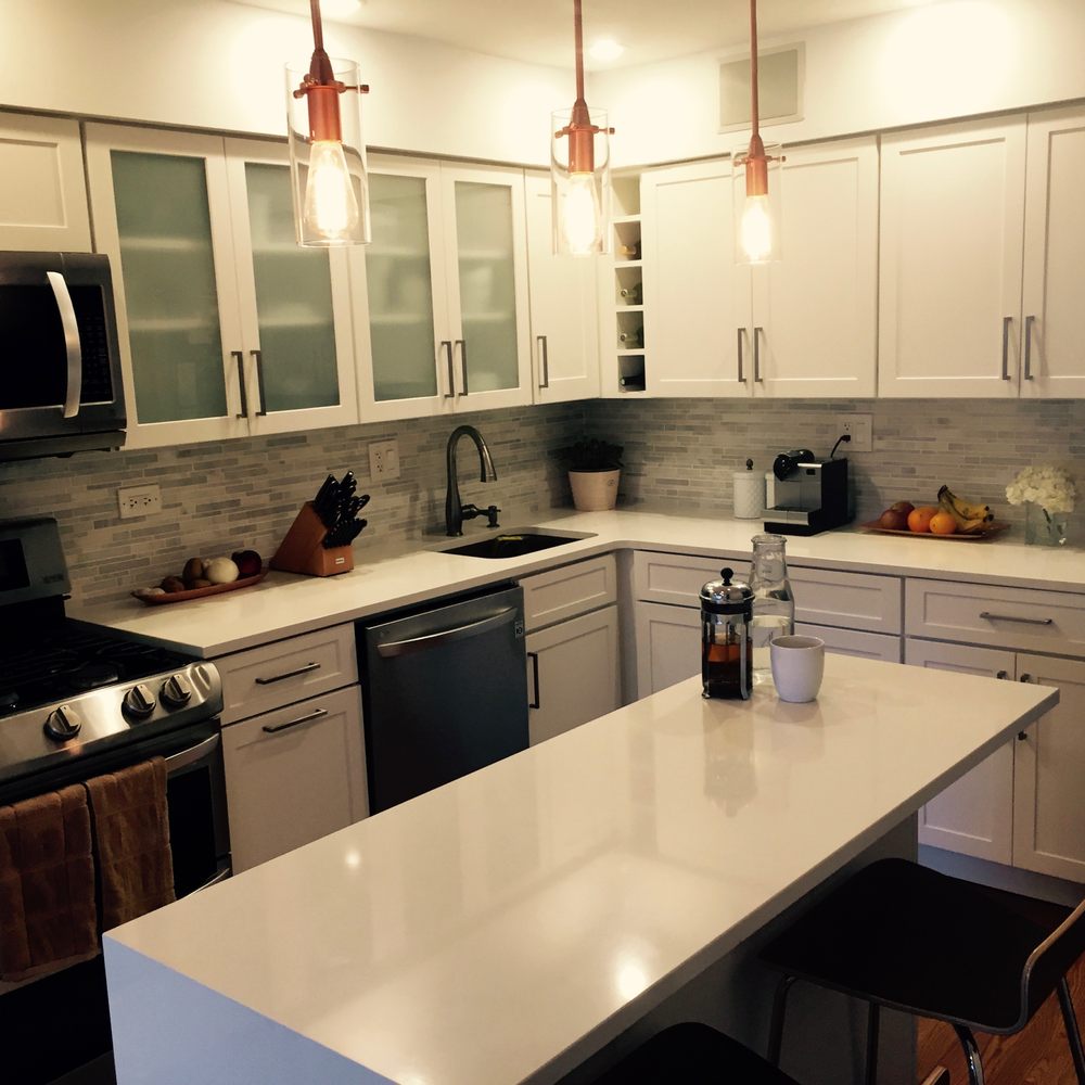 Mark helped us do a kitchen reconfiguration with cabinets and drawers. We ordered a few custom pieces and they fit perfectly.