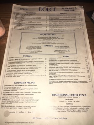 Menu photo 2 Dolce Restaurant & Wine Bar Danbury, CT Menu photo 2 Dolce Restaurant & Wine Bar Danbury, CT
