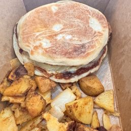 Chourico and Chips Breakfast Sandwich