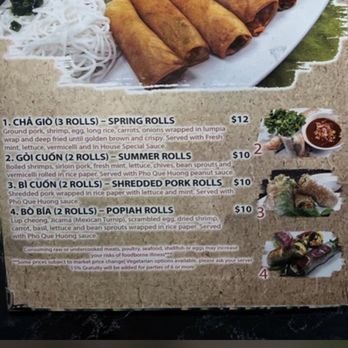 Pho Que Huong - Menu - Vietnamese Near Me - Honolulu, Hawaii
