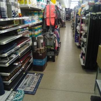 Dollar General - Narrowing aisles with merchandise - Discount Store Near Me - Okeene, Oklahoma