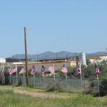 Henry Cordes Dog Park - Cordes Lakes Avenue of Flags displayed on several holidays throughout the year! - Dog Parks Near Me - Cordes Lakes, Arizona