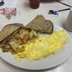 John's Hideaway Restaurant - Eggs, toast, home fries...