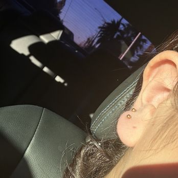 Plan9piercing - 2nd & 3rd Lobe just done today. - Tattoo Near Me - Las Vegas, Nevada Plan9piercing - 2nd & 3rd Lobe just done today. - Tattoo Near Me - Las Vegas, Nevada