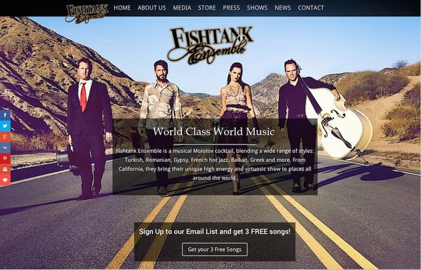 Visualab Design - We did the website and CD layout and design for world music act Fishtank Ensemble. http://fishtankensemble.com/ - Los Angeles, CA