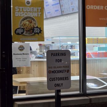 Big Island Poke x Mochinut - Park here and use your student ID for a discount - Poke Near Me - St Paul, Minnesota