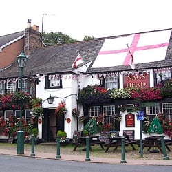 Nags Head - I'm told they take down the flag after we finish giving the sporting world a good thrashing!