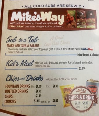 Menu photo 1 Jersey Mike's Subs Mobile, AL