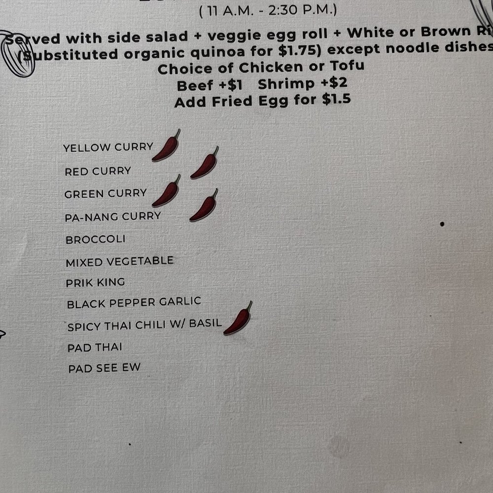Satu Thai Bistro - Lunch menus - Thai Near Me - Azusa, California Satu Thai Bistro - Lunch menus - Thai Near Me - Azusa, California