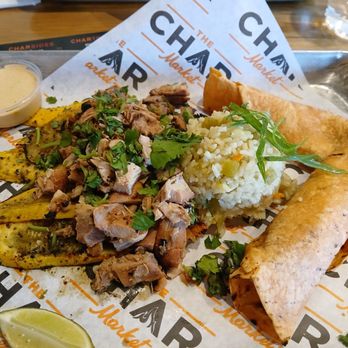 The Char Market - Chicken, veggies, rice and tortilla - Sandwiches Near Me - Carmichael, California The Char Market - Chicken, veggies, rice and tortilla - Sandwiches Near Me - Carmichael, California