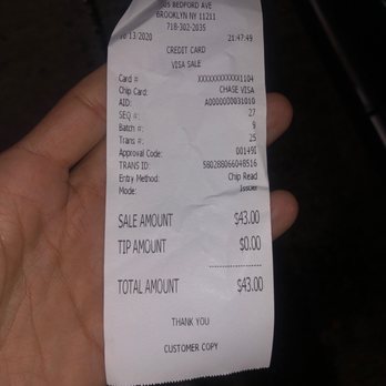Ako - Receipt - Sushi Bars Near Me - Brooklyn, New York Ako - Receipt - Sushi Bars Near Me - Brooklyn, New York