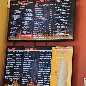 Bobbee O's BBQ - Menu with huge variety of selections - Barbeque Near Me - Charlotte, North Carolina