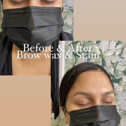 Ink & Honey Brow Boutique - Look at that difference! Sparse light brows? Try out our brow wax & staining service!
