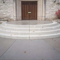 DM Terrill Concrete Contracting - Church Stamped Wedding Cake Steps.