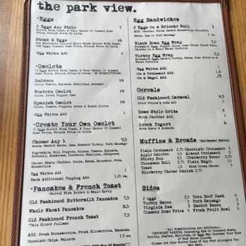 The Park View - New American Near Me - New York, New York The Park View - New American Near Me - New York, New York