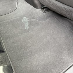 Hertz Rent A Car - This is what they consider clean. Inspect the inside or they will charge you $400.