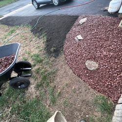 Mike's Country Market & Nursery - Freshly placed stone (1/2 ton) and top soil (1 yard) from Mikes County Market