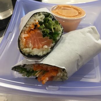 Poke' Bop - Salmon Poke-rito - Poke Near Me - Dallas, Texas Poke' Bop - Salmon Poke-rito - Poke Near Me - Dallas, Texas
