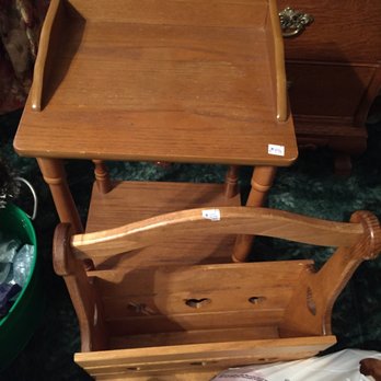 Deseret Industries Stores - One little phone table for five dollars and a magazine rack for three dollars. This is a great deal! - Thrift Stores Near Me - Centerville, Utah