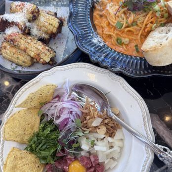 Whisper - Corn ribs- nothing special  Wagyu truffle tartar- pass, no flavor  Kimchi carbonara- really good and flavorful - Breakfast & Brunch Near Me - San Mateo, California