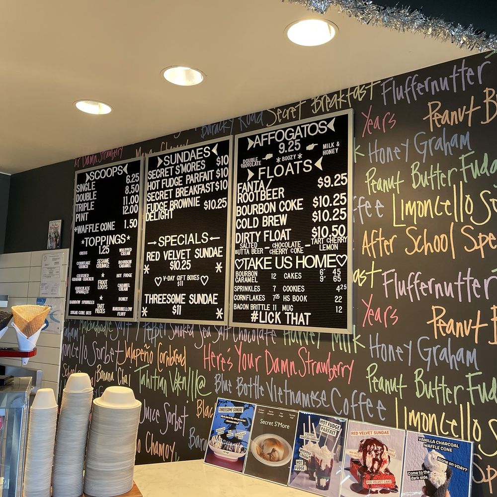 Humphry Slocombe Pruneyard - Full menu of offerings - Ice Cream & Frozen Yogurt Near Me - Campbell, California Humphry Slocombe Pruneyard - Full menu of offerings - Ice Cream & Frozen Yogurt Near Me - Campbell, California