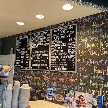 Humphry Slocombe Pruneyard - Full menu of offerings - Ice Cream & Frozen Yogurt Near Me - Campbell, California