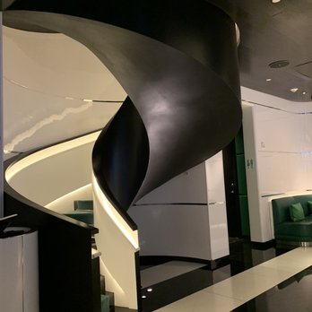 Le Jardinier - Staircase inside Le Jardinier leading up to L'Atelier de Joël Robuchon - French Near Me - Miami, Florida