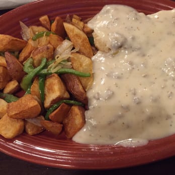 Our Place Restaurant - S.O.S. (Biscuits and gravy) with a side of home-fries - New American Near Me - Mansfield, Texas Our Place Restaurant - S.O.S. (Biscuits and gravy) with a side of home-fries - New American Near Me - Mansfield, Texas