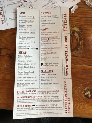 Menu photo 1 OTTO Boston, MA Menu photo 1 OTTO Boston, MA
