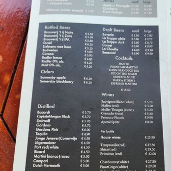 Rembrandt Corner - menu - Bars Near Me - Amsterdam, New Hampshire