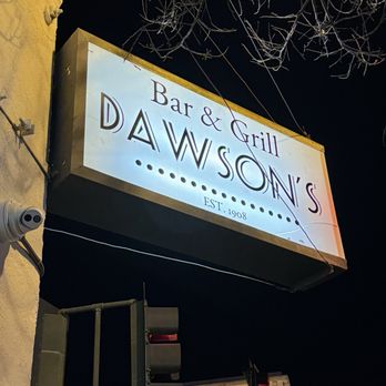 Dawson's Bar & Grill - Outside sign at night - Bars Near Me - Dixon, California Dawson's Bar & Grill - Outside sign at night - Bars Near Me - Dixon, California