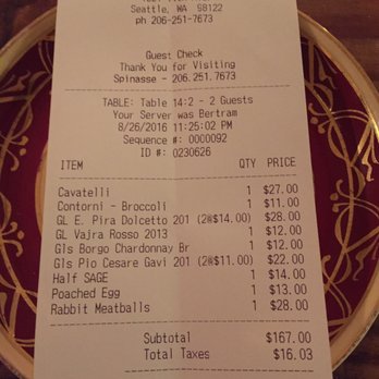 Cascina Spinasse - Worth every penny - Italian Near Me - Seattle, Washington